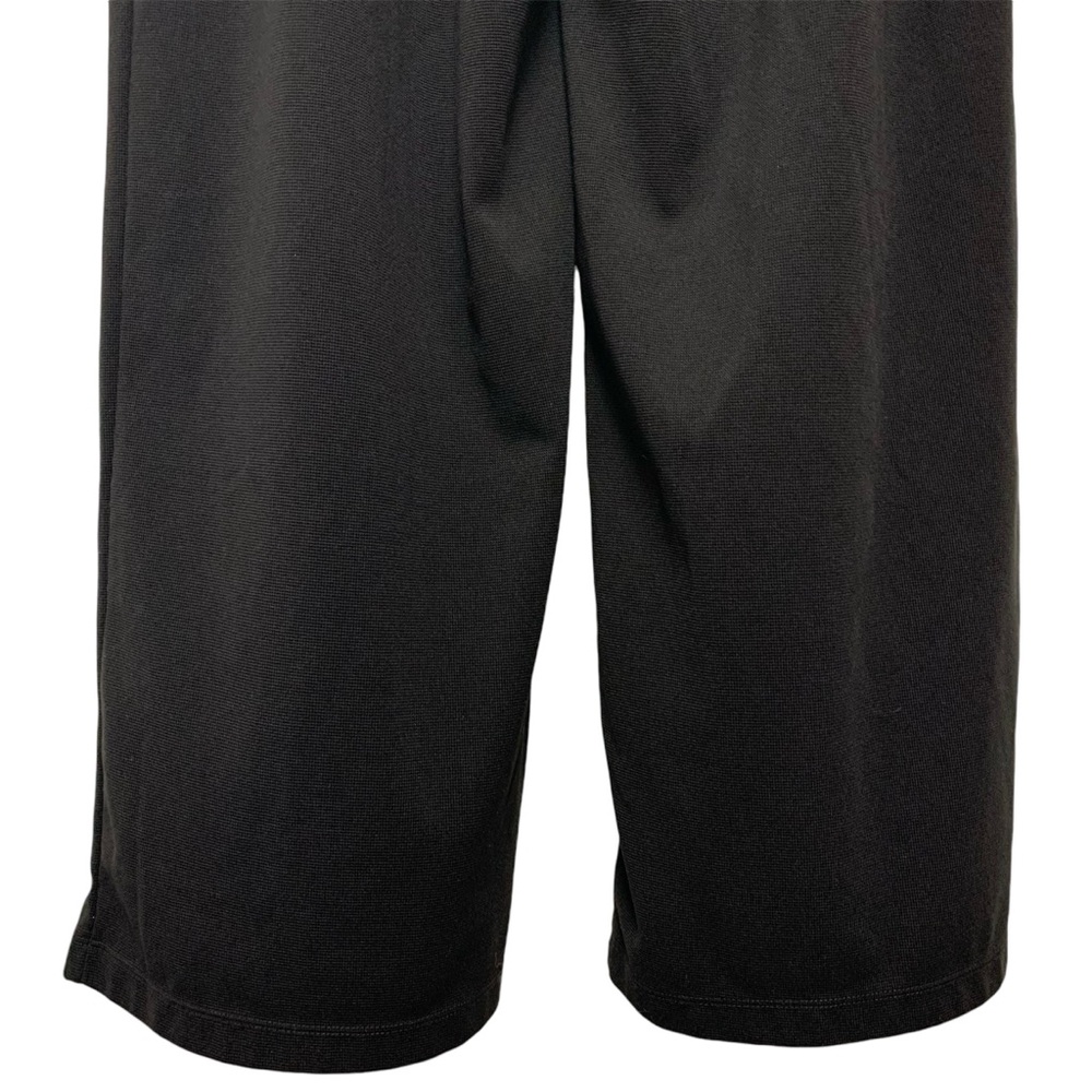 Halara High Waisted Wide Leg Pants Size XL Tall Waffle Fabric Pleated Black - Picture 13 of 16